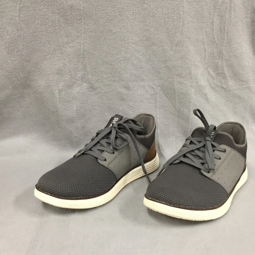 SVNKE Mens B007 Grey Brown Casual Mesh Knit Sneakers Shoes‎ Size 11.5 EU 45